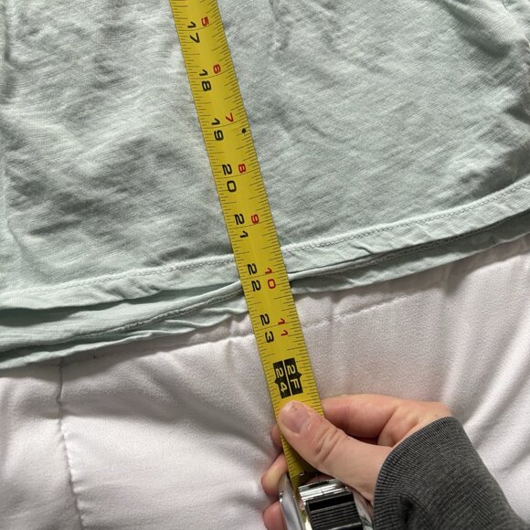 Lucky Brand Womens Size Medium Shirt Top Blouse Blue Short Sleeve 100% Cotton - Picture 6 of 9